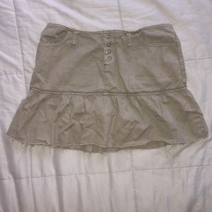 American Eagle Outfitter Mini Skirt Beige